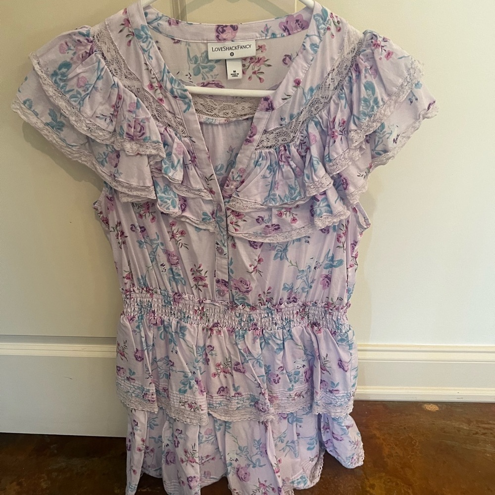 Loveshack fancy ruffle dress size M